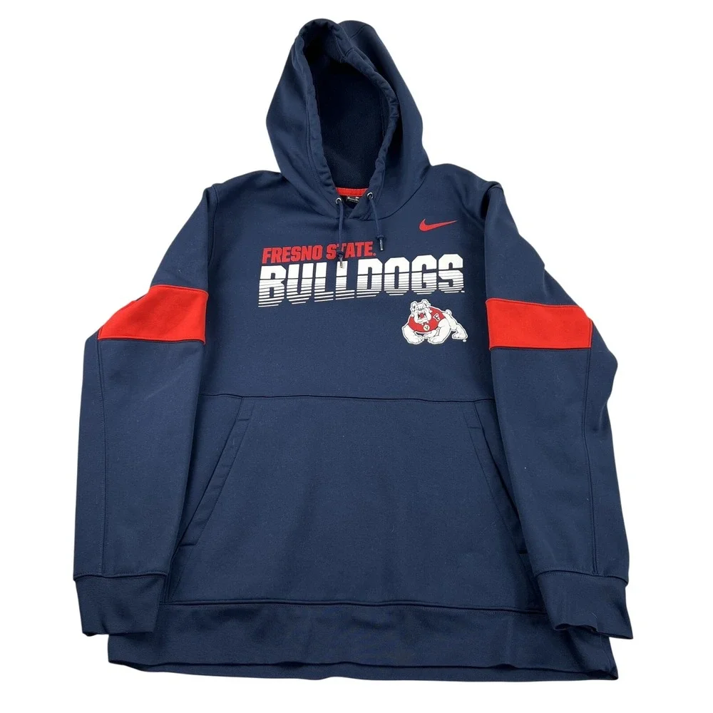 Nike Fresno State Bulldogs Hoodie XL Pullover Sweatshirt NCAA College Dri Fit